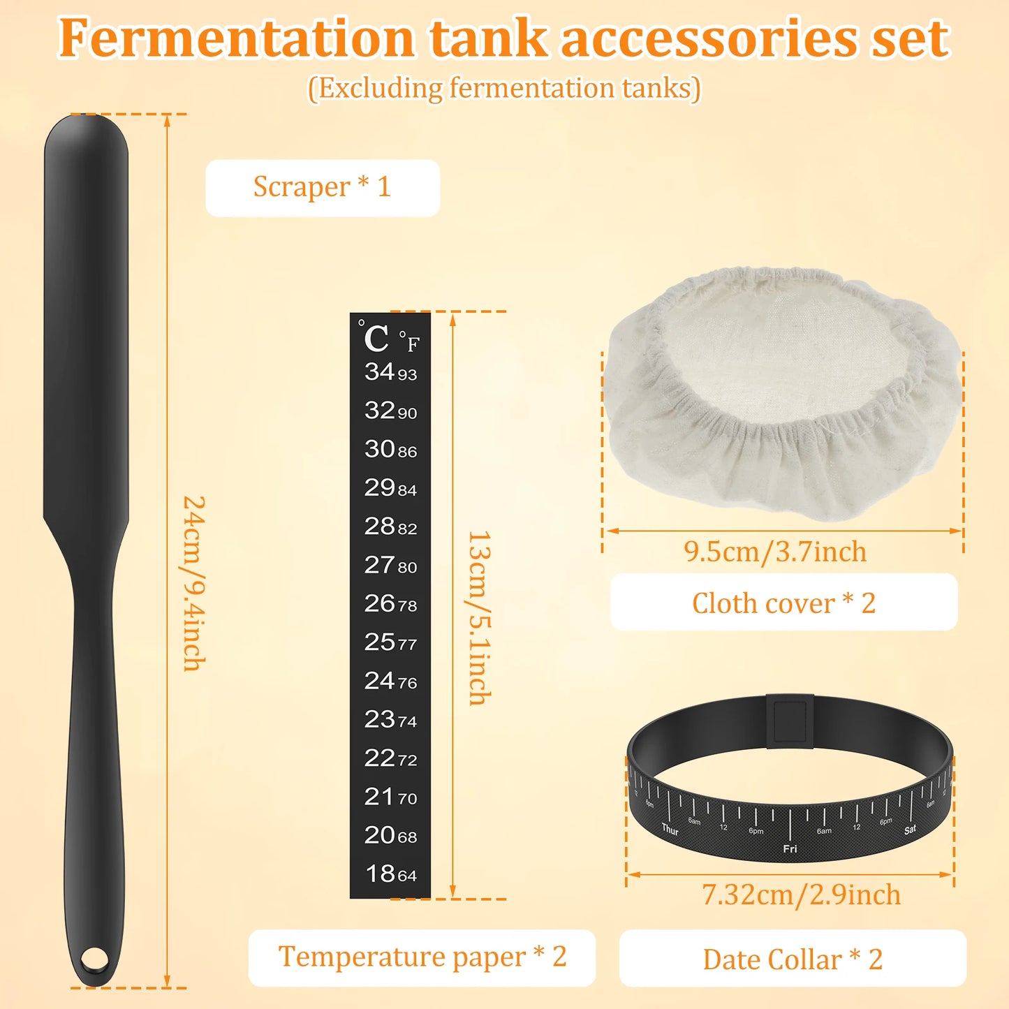 Sourdough Starter Jar Kit with Fermentation Accessories