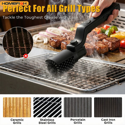 Heavy-Duty Barbecue Grill Cleaning Brush