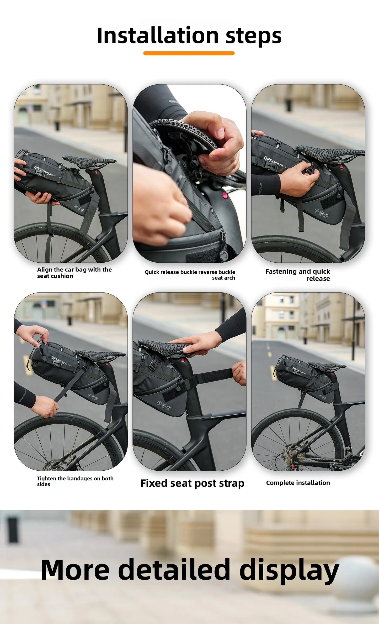 Waterproof Bicycle Saddle Bag 15L