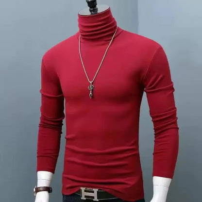Men’s High-Neck Thermal Long Sleeve Shirt