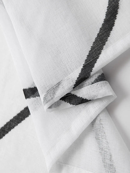 White Sheer Mesh Curtains