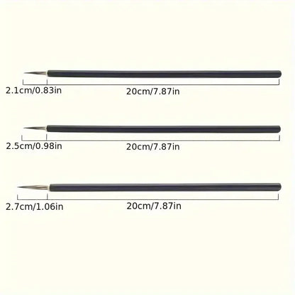 Professional Weasel & Stone Badger Hair Fine Line Painting Brushes