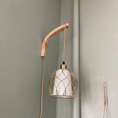 Natural Wooden Wall Plant Hanger