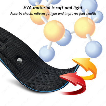Invisible Height Increase Insoles with Arch Support