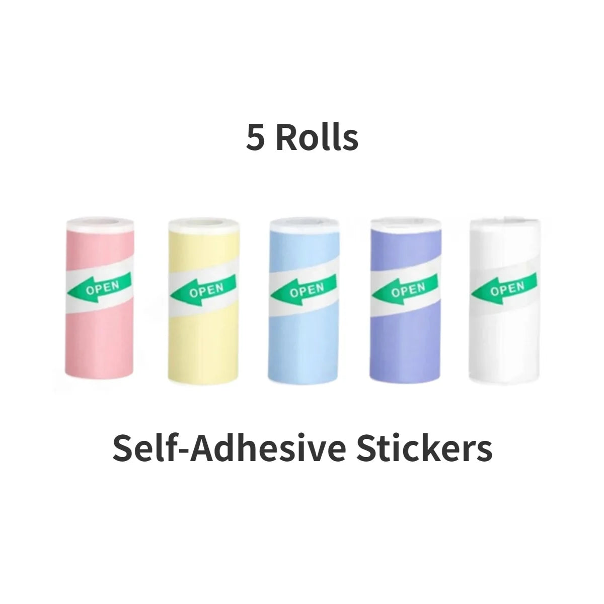 Self-Adhesive Thermal Sticker Paper Rolls for Mini Printers