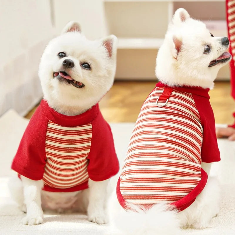 Striped Pet Pullover Shirt