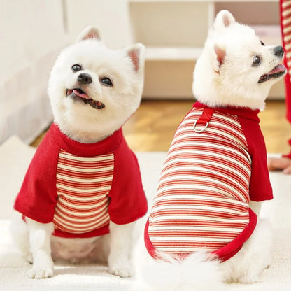 Striped Pet Pullover Shirt