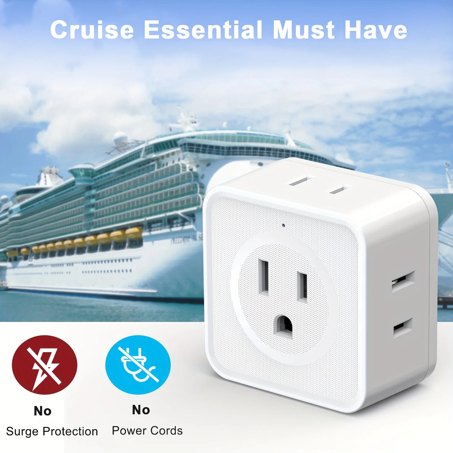5-Way Wall Outlet Extender