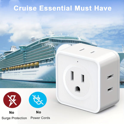 5-Way Wall Outlet Extender