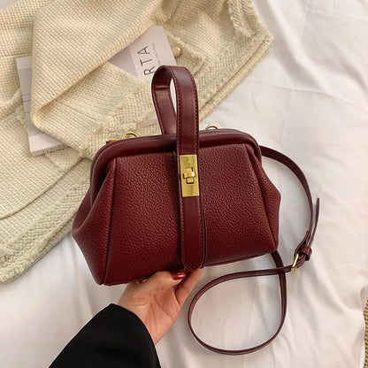 Luxury Style Small Tote Purse with Interior Zipper Pocket