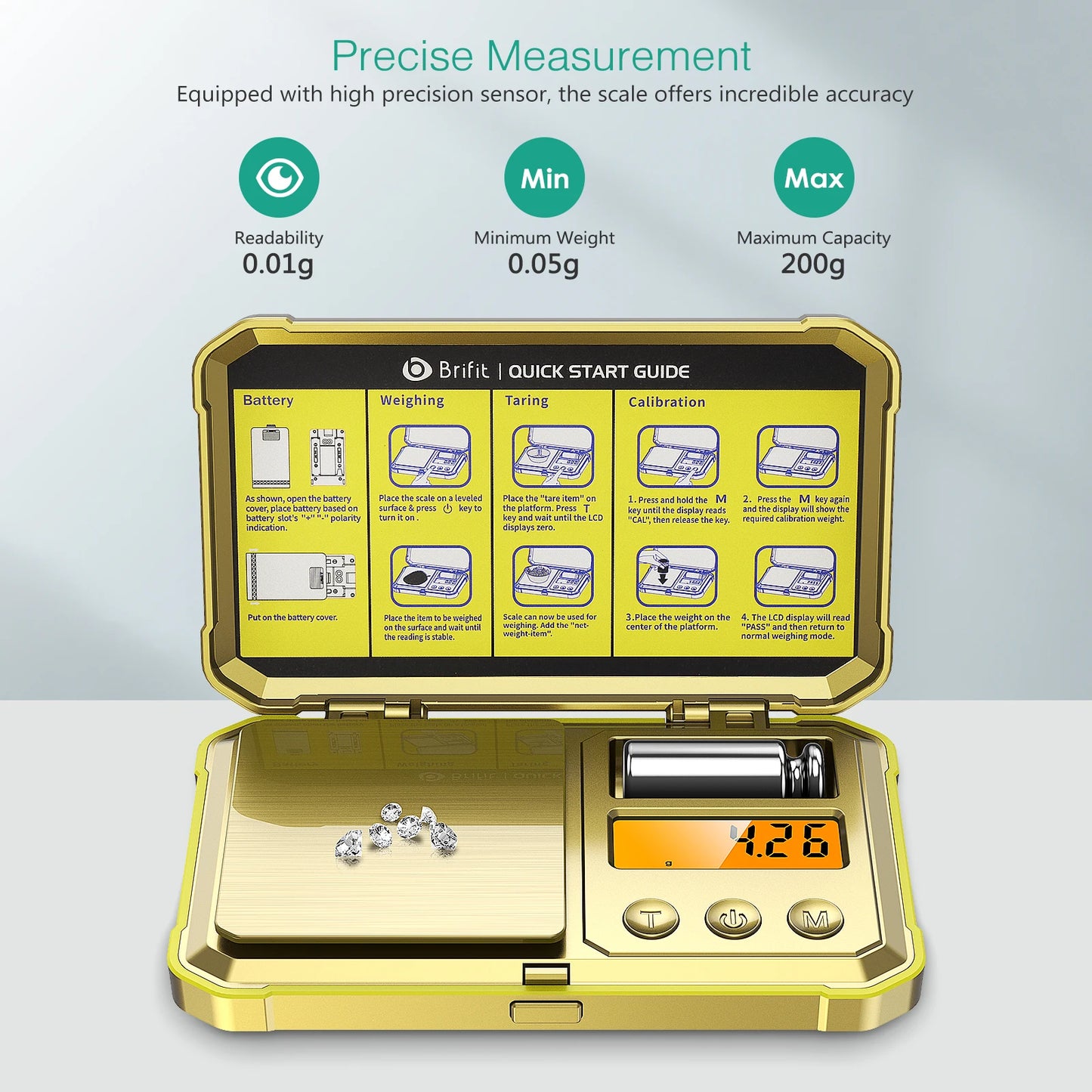 Digital Jewelry Scale 200g