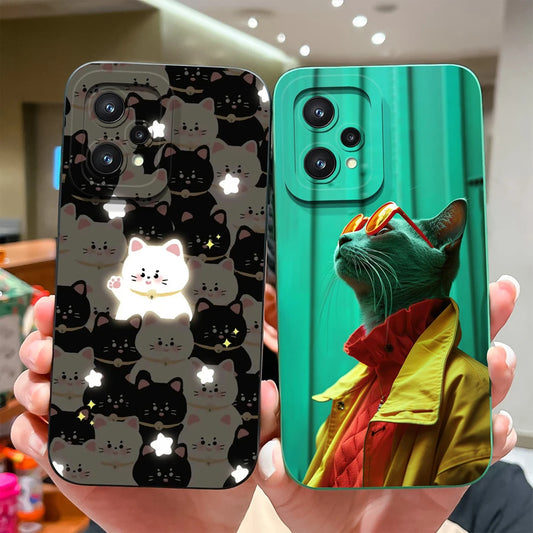 Mobile Phone Case – Creative Characters Silicone Soft TPU Back Cover For Realme