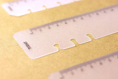 Frosted Planner Bookmark Ruler for A5, A6 & A7 Ring Binders