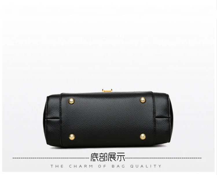 Large Capacity Leather Crossbody Handbag for Women