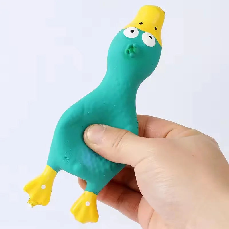 Natural Latex Chicken Squeaky Dog Chew Toy