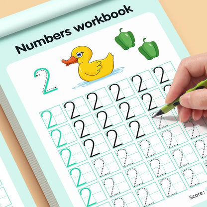 0–100 Number Tracing Practice Workbook
