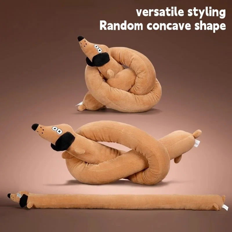 Squeaky Long Dachshund Plush Dog Toy