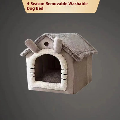 Warm Removable Pet House for Small Dogs & Cats