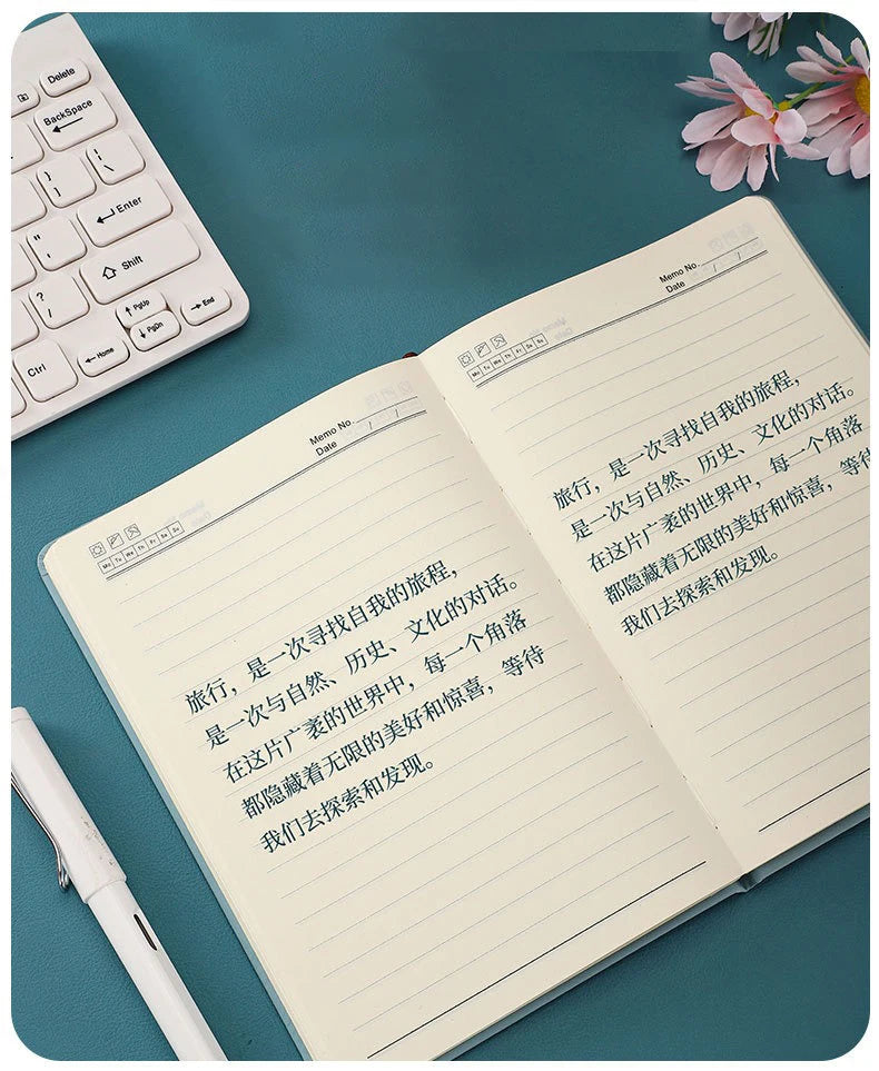 Custom A5/A6 PU Leather Notebook with Logo Printing