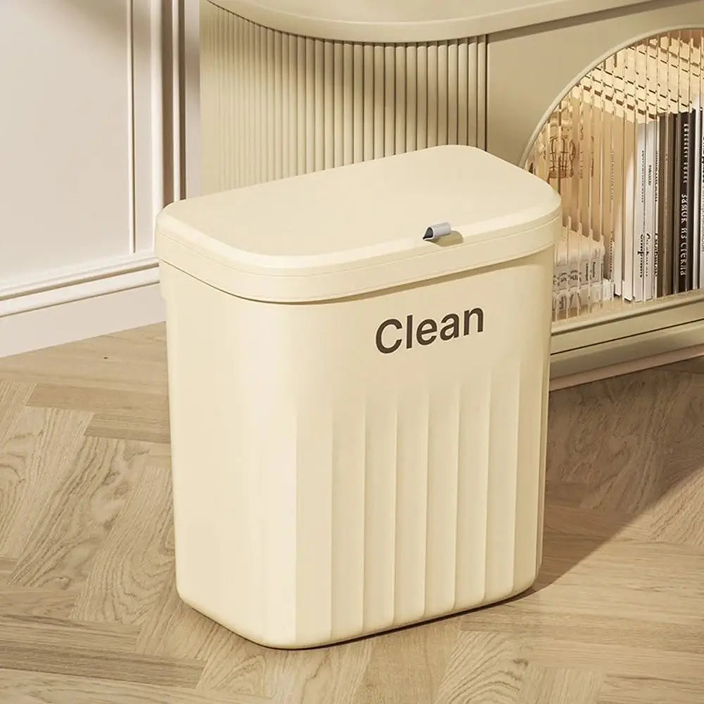 Wall-Mounted Under Sink Trash Can with Lid – 8.5L & 12L