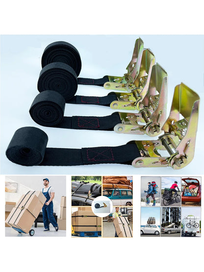 Heavy-Duty Ratchet Cargo Tie Down Strap