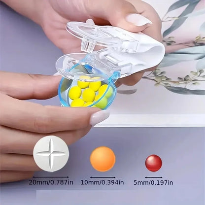 Portable Pill Dispenser & Tablet Splitter