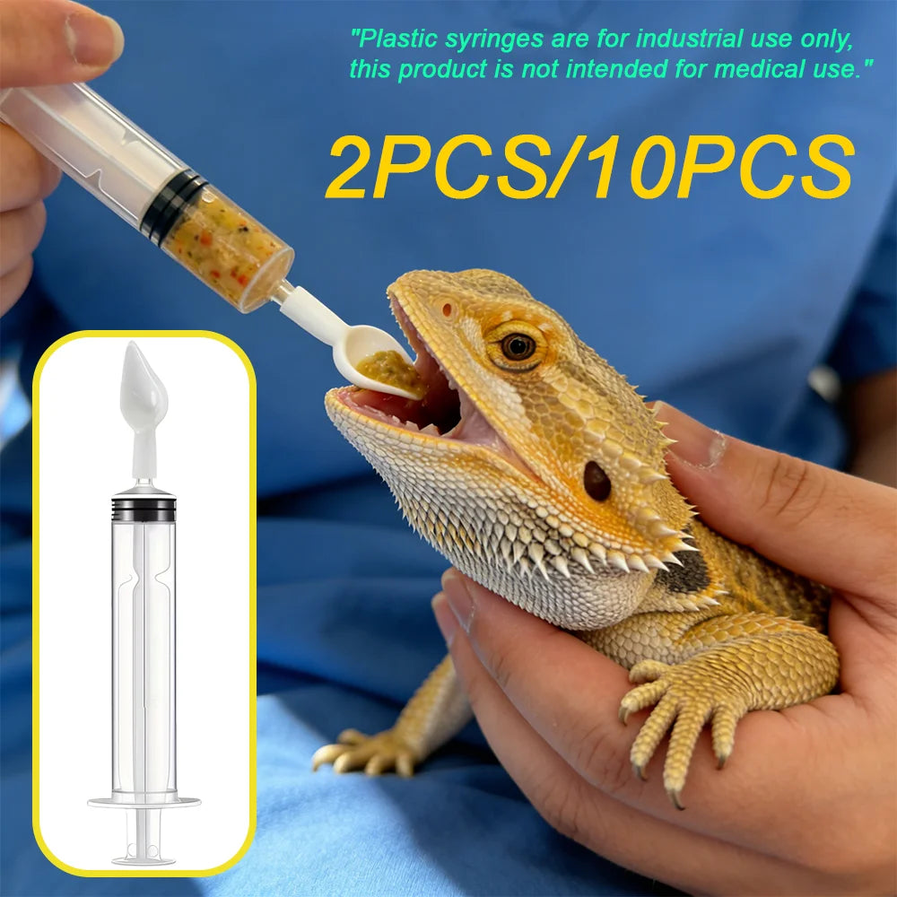 Reptile Feeding Syringe with Spoon Tip