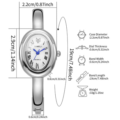Oval Roman Numeral Quartz Watch