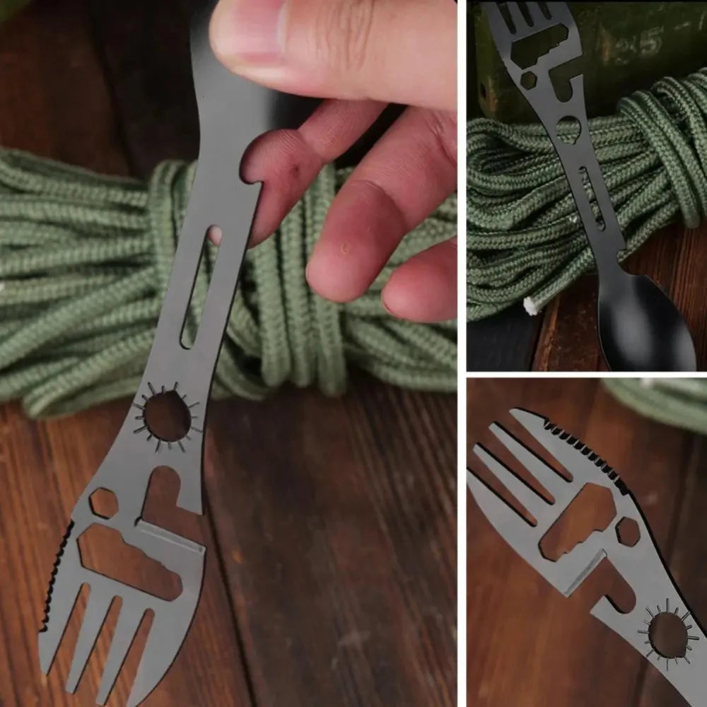 Stainless Steel Camping Spork Multi-Tool