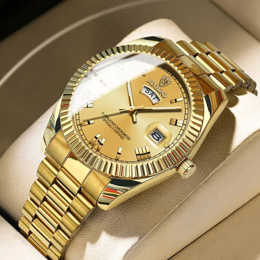 Men's Stainless Steel Quartz Sports Watch