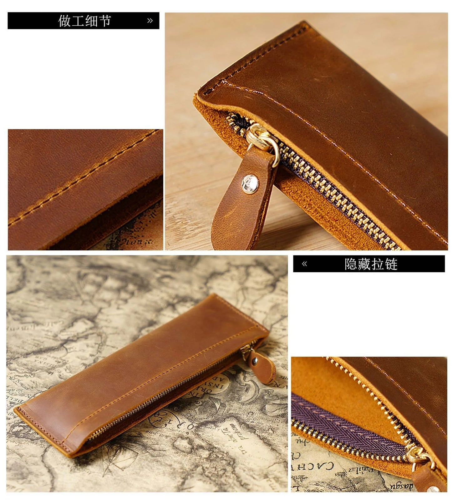 Handmade Leather Pencil Case