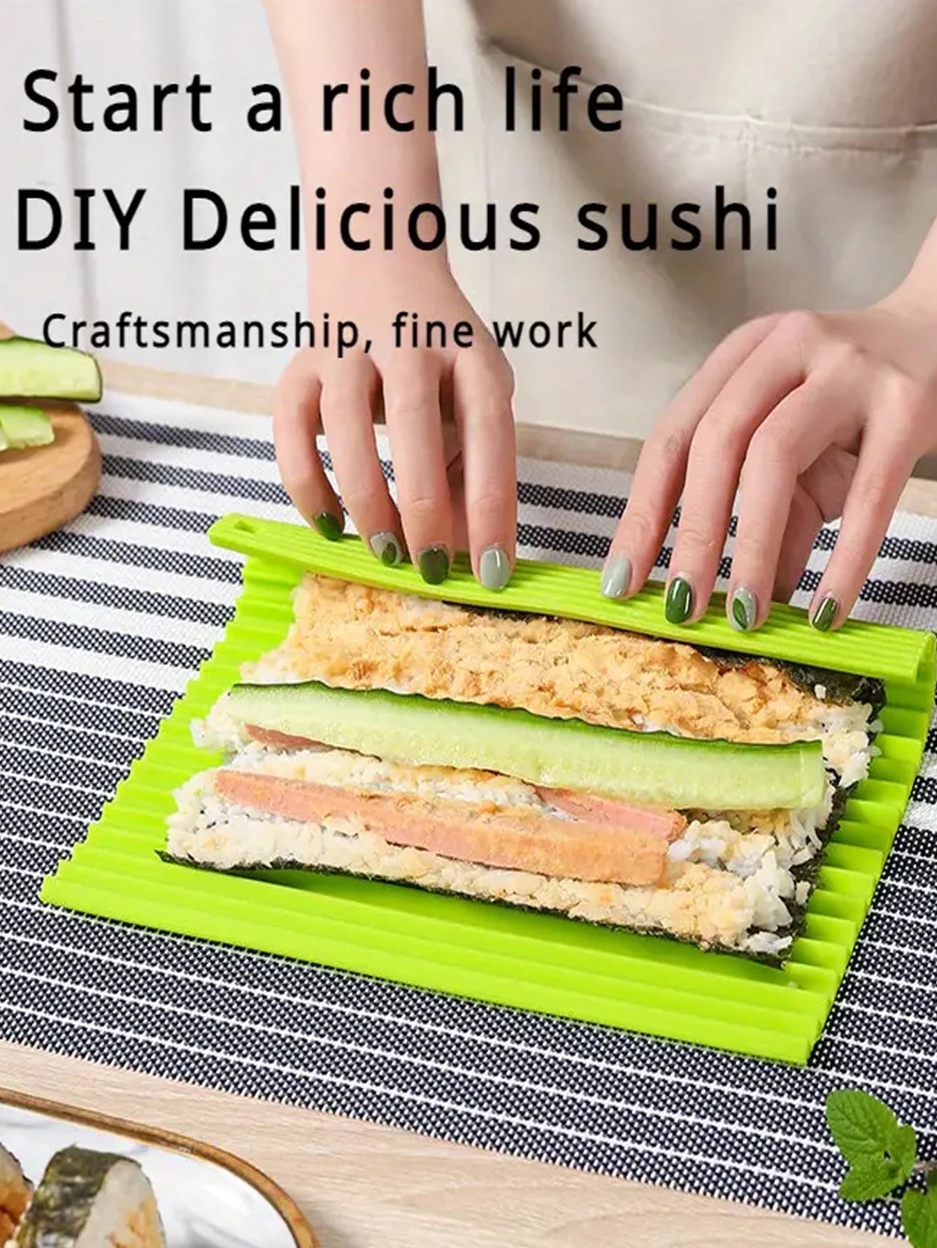 Reusable Silicone Sushi Roll Maker for Homemade Sushi