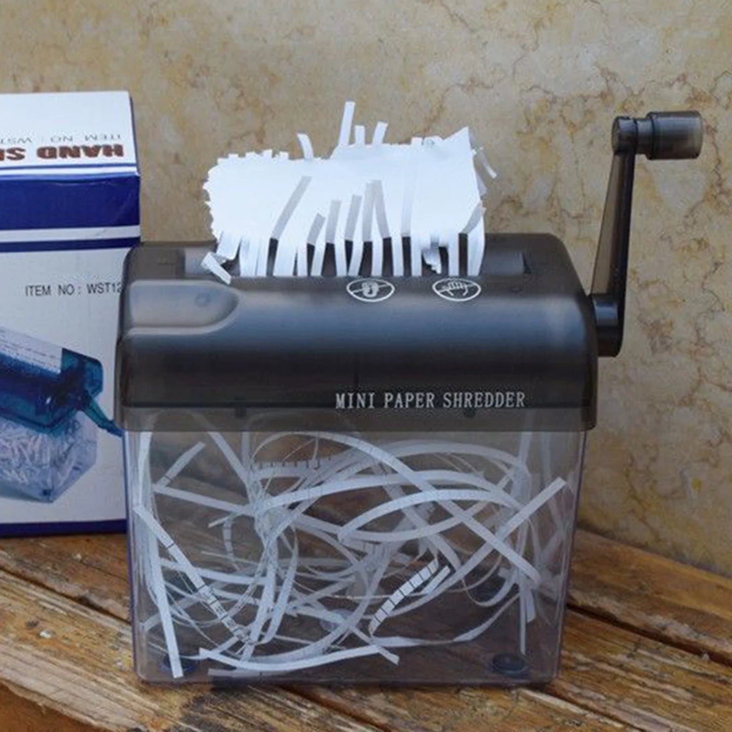 Portable Manual Paper Shredder