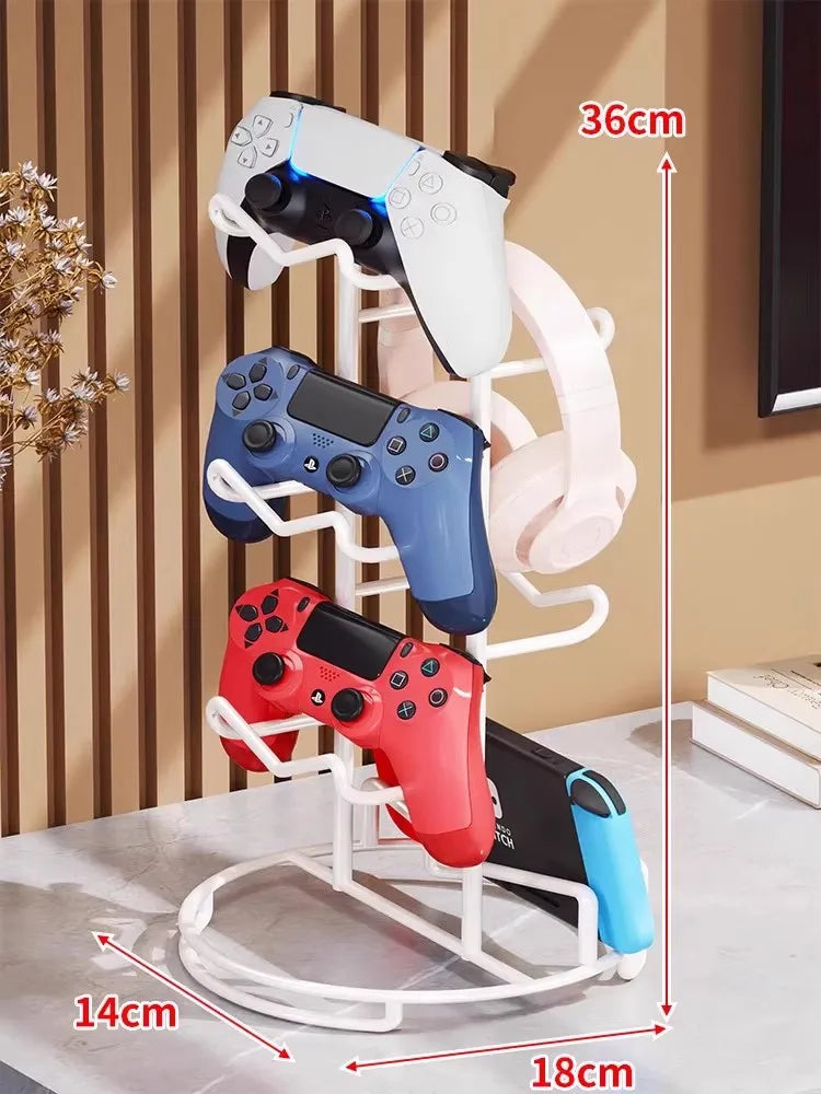 Metal Headphone Stand & Controller Holder for Desk