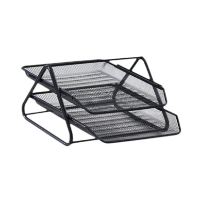 2-Tier Mesh Desktop File Sorter Organizer