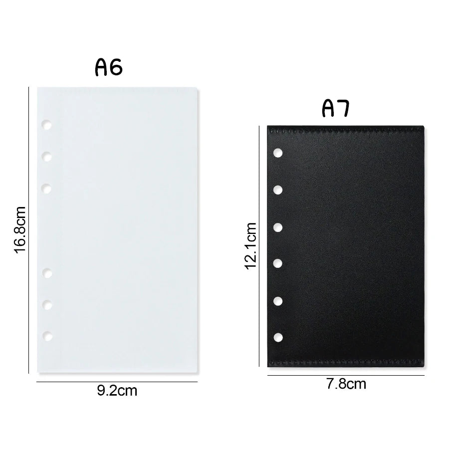 A6 & A7 Loose Leaf Binder Dividers with Cash Envelopes