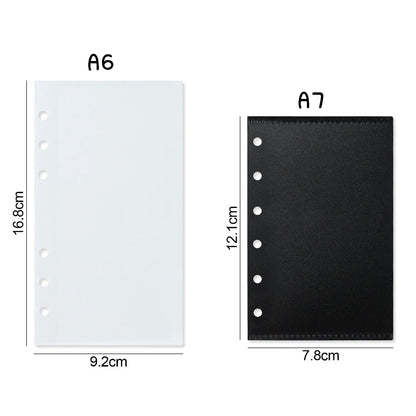 A6 & A7 Loose Leaf Binder Dividers with Cash Envelopes