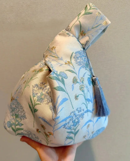 Chinese Style Embroidered Knot Wrist Bag