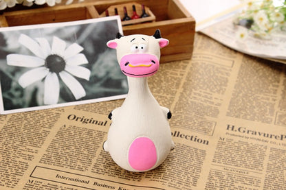 Cartoon Squeaky Rubber Dog Toy