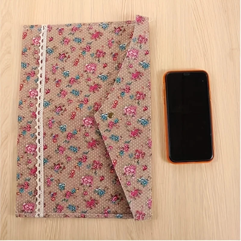 Floral Document Storage Bag