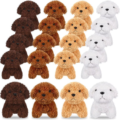 Teddy Dog Plush Keychain Toy Set