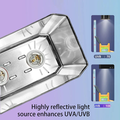 Dual Reptile Heat & UV Lamp Fixture