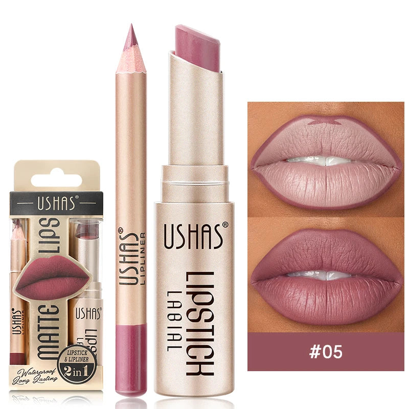 Matte Lipstick & Lip Liner Set