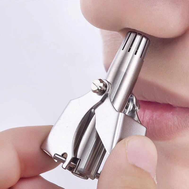Stainless Steel Manual Nose Hair Trimmer