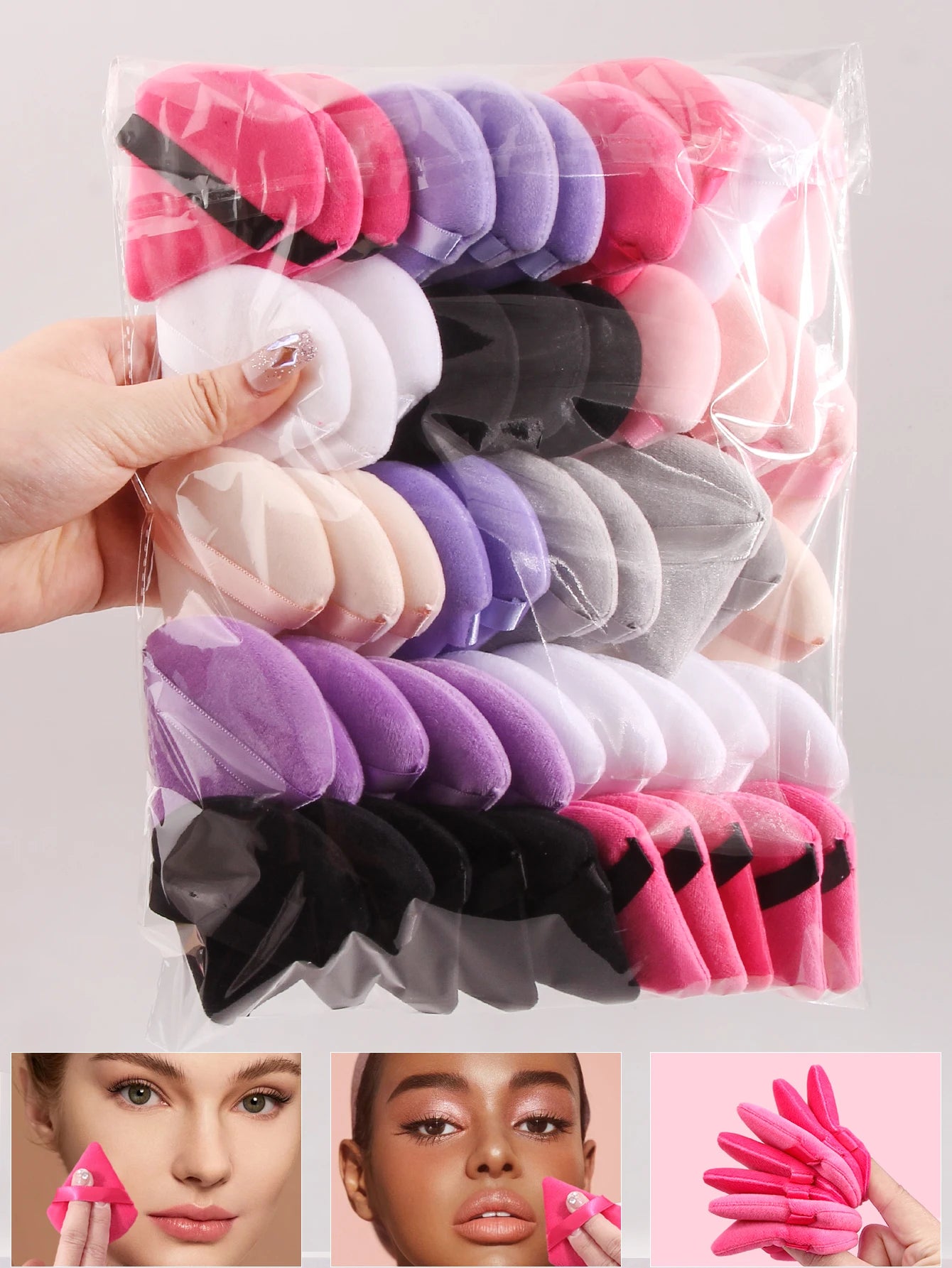 Triangle Makeup Puff Set