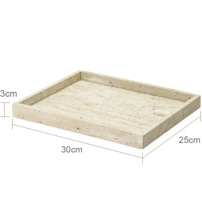 Travertine-Style Bathroom Accessories Set