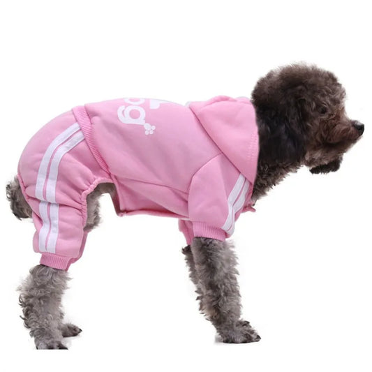 Sport Hoodie Dog Jumpsuit