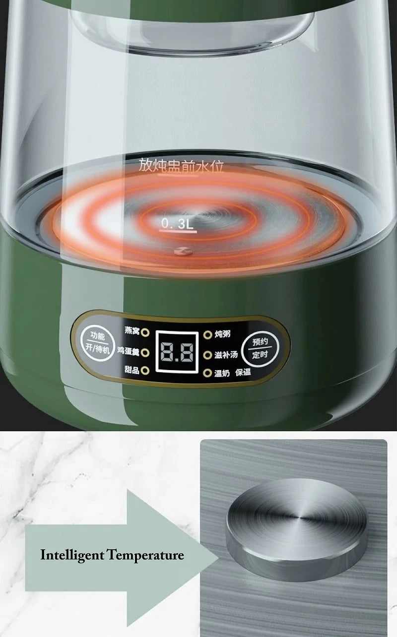 Portable Glass Stew Pot