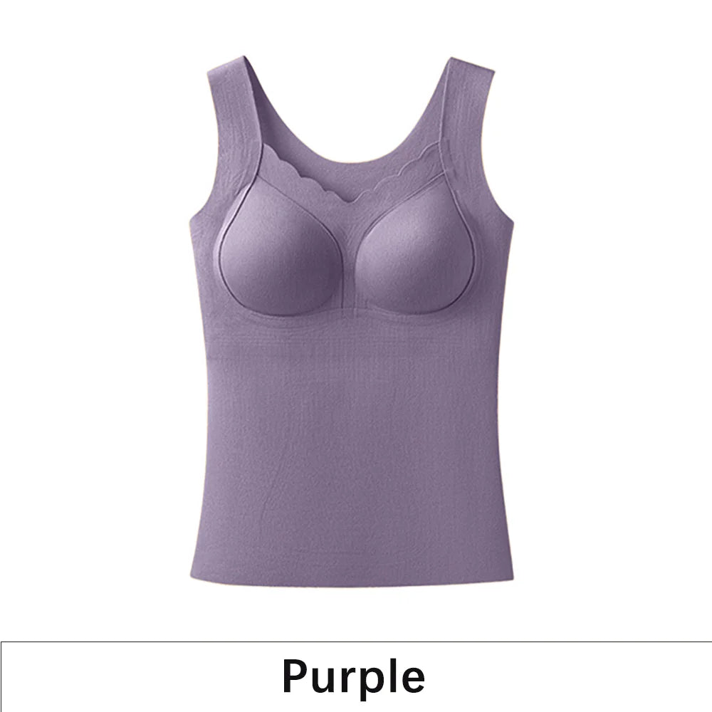No-Bra Needed Heated Style Thermal Camisole