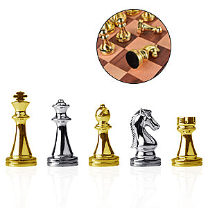 Deluxe Folding Wooden Chess Set